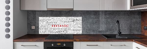 Glazen achterwand keuken Muzikale genres