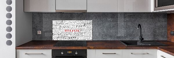 Glazen achterwand keuken Muzikale genres