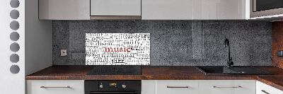 Glazen achterwand keuken Muzikale genres