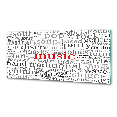 Glazen achterwand keuken Muzikale genres