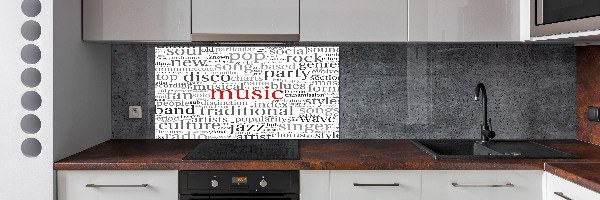 Glazen achterwand keuken Muzikale genres