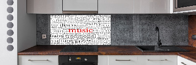 Glazen achterwand keuken Muzikale genres