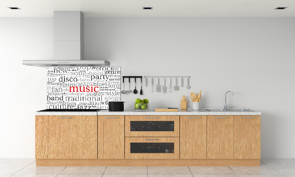 Glazen achterwand keuken Muzikale genres