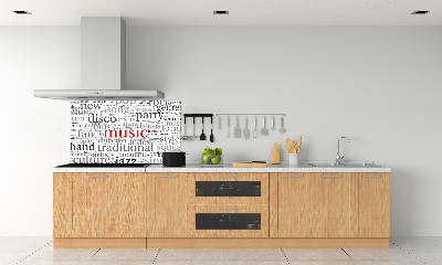 Glazen achterwand keuken Muzikale genres