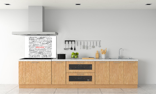 Glazen achterwand keuken Muzikale genres