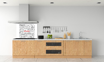 Glazen achterwand keuken Muzikale genres
