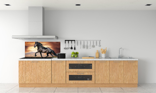 Spatplaat keuken Dravend paard