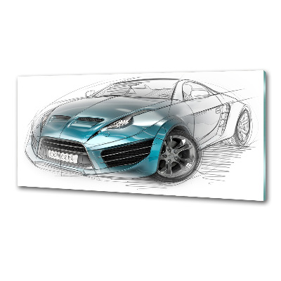 Panel do kuchni Szkic samochodu