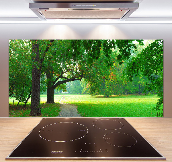 Panel do kuchni Park jesienią