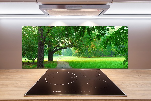 Panel do kuchni Park jesienią