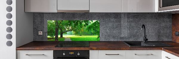 Achterwand keuken Park in de herfst