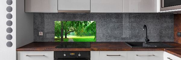 Achterwand keuken Park in de herfst