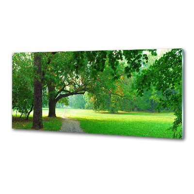 Panel do kuchni Park jesienią