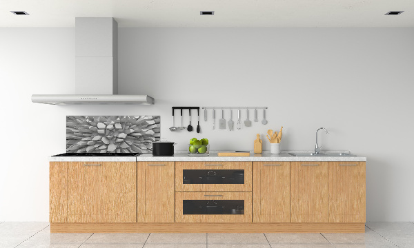 Glazen achterwand keuken 3D-abstractie