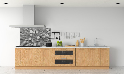 Glazen achterwand keuken 3D-abstractie