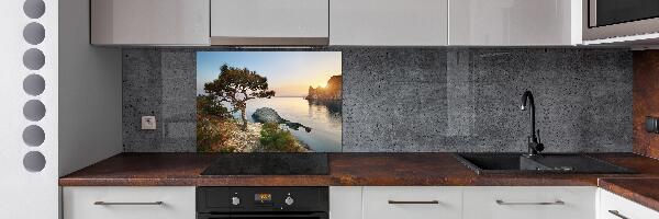 Spatplaat keuken Een boom aan zee