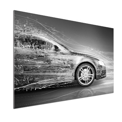 Panel do kuchni Pędzący samochód