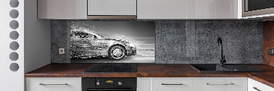 Panel do kuchni Pędzący samochód