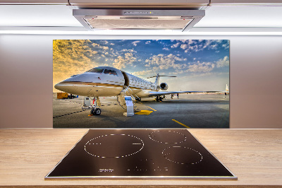 Panel szklany do kuchni Samolot