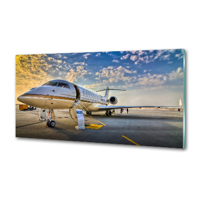 Panel szklany do kuchni Samolot