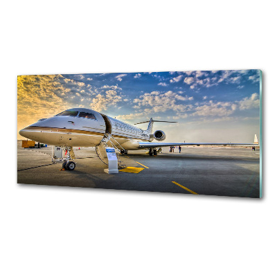 Panel szklany do kuchni Samolot