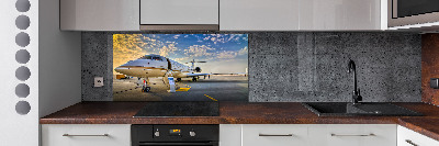 Panel szklany do kuchni Samolot
