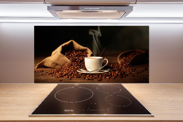 Spatplaat keuken Koffie in een kopje