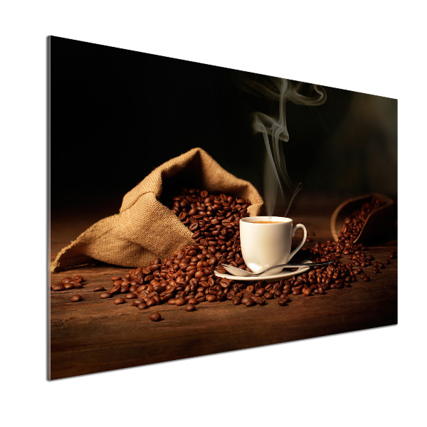 Spatplaat keuken Koffie in een kopje