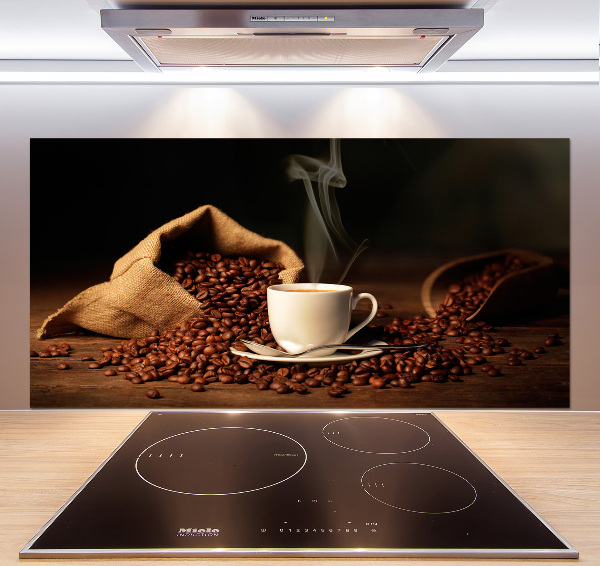 Spatplaat keuken Koffie in een kopje