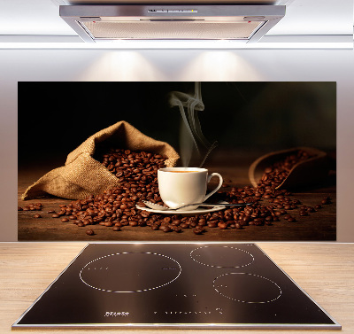 Spatplaat keuken Koffie in een kopje