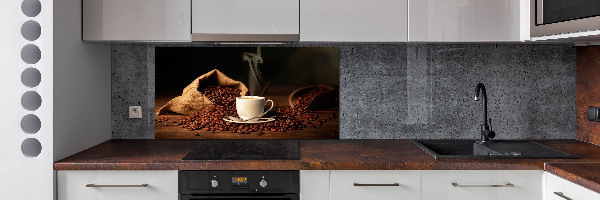 Spatplaat keuken Koffie in een kopje