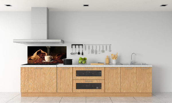 Spatplaat keuken Koffie in een kopje