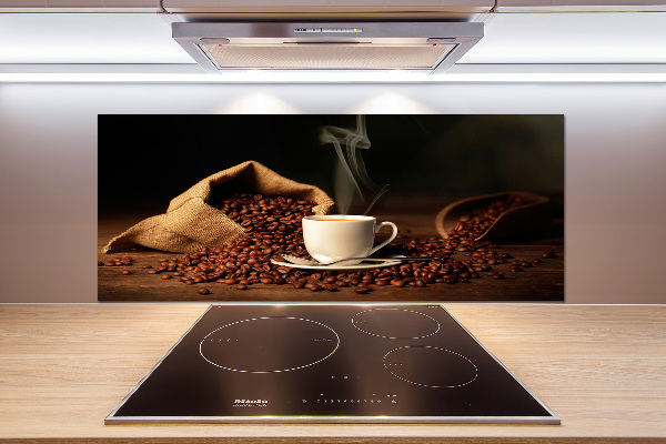 Spatplaat keuken Koffie in een kopje