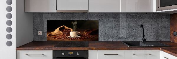 Spatplaat keuken Koffie in een kopje