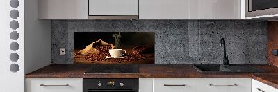 Spatplaat keuken Koffie in een kopje