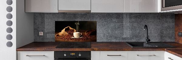Spatplaat keuken Koffie in een kopje