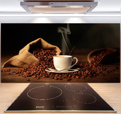 Spatplaat keuken Koffie in een kopje