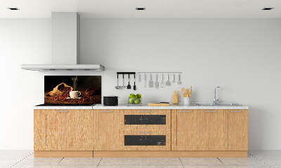 Spatplaat keuken Koffie in een kopje