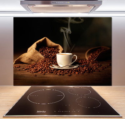 Spatplaat keuken Koffie in een kopje