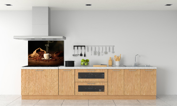Spatplaat keuken Koffie in een kopje