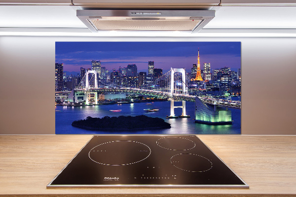 Glazen achterwand keuken Tokyo-brug