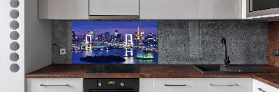 Glazen achterwand keuken Tokyo-brug