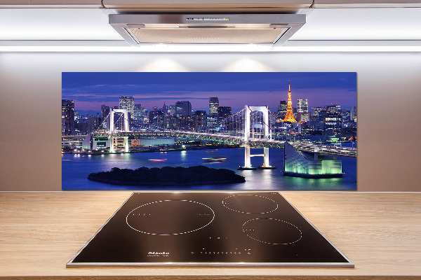 Glazen achterwand keuken Tokyo-brug