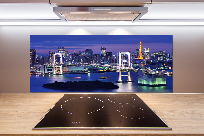 Glazen achterwand keuken Tokyo-brug