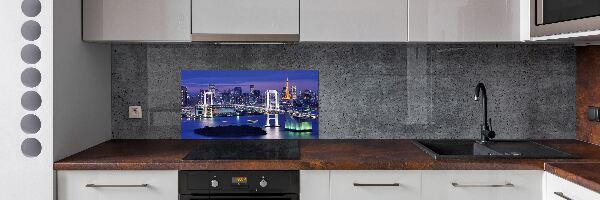 Glazen achterwand keuken Tokyo-brug
