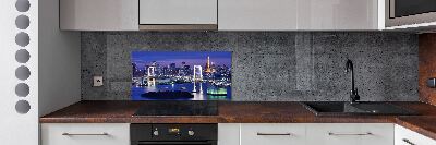 Glazen achterwand keuken Tokyo-brug