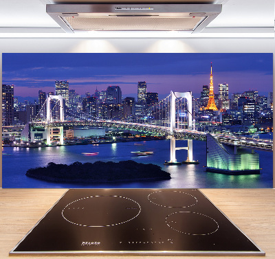 Glazen achterwand keuken Tokyo-brug