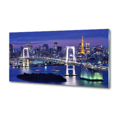 Glazen achterwand keuken Tokyo-brug