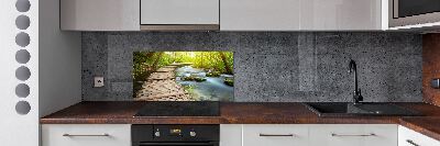 Keuken achterwand Pad langs de rivier