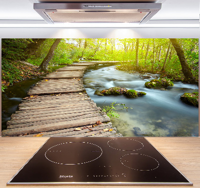 Keuken achterwand Pad langs de rivier